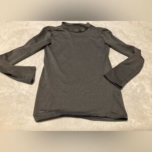 Gray Long Sleeve Athletic Top